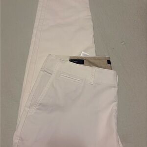 Banana Republic Men's White Chinos